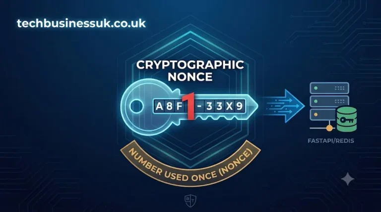 Infographic explaining what does nonce mean in API security with Redis validation