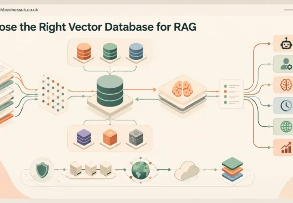 best vector database for rag showing AI retrieval, vector storage, and connected RAG pipelines