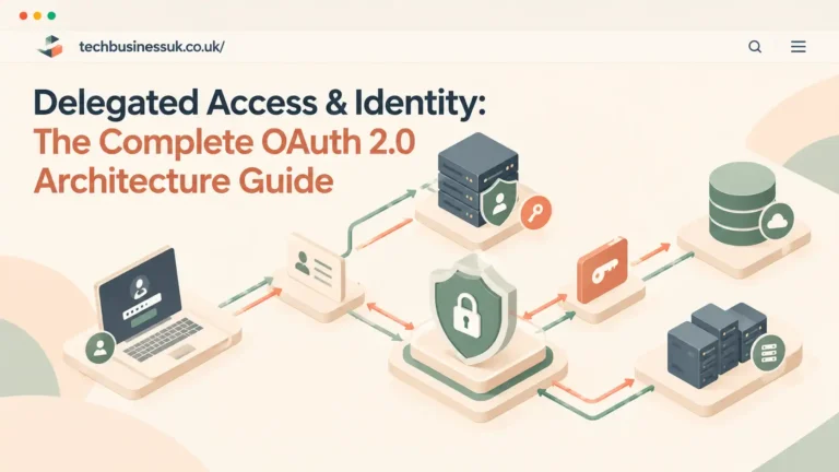 vector diagram of interconnected secure token gateways illustrating the oauth 2.0 architecture and grant flows.